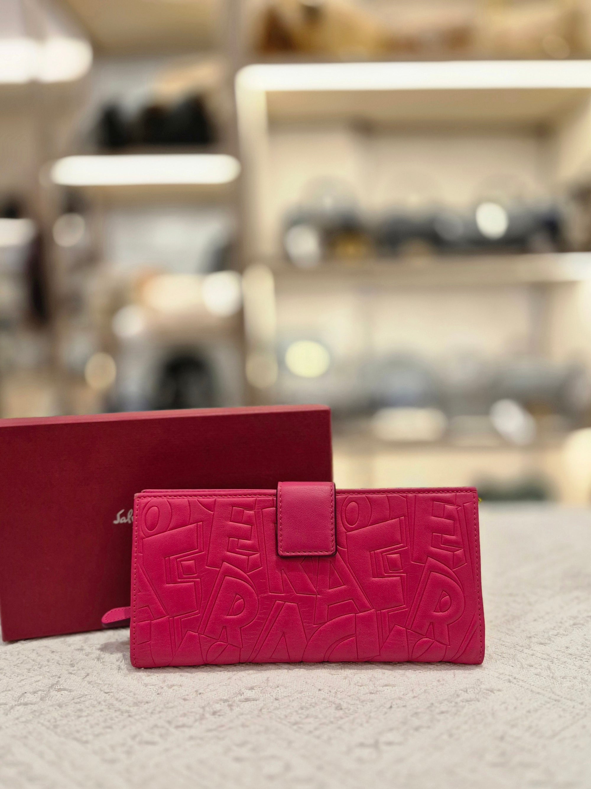 Salvatore Ferragamo Long Wallet Embossed