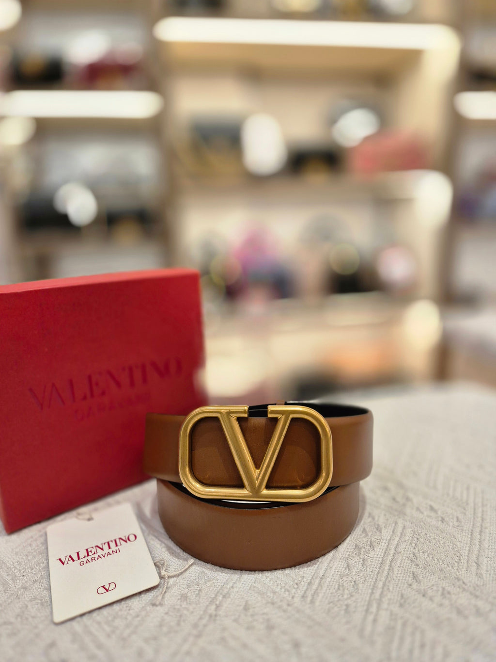 Valentino Belt V Logo
