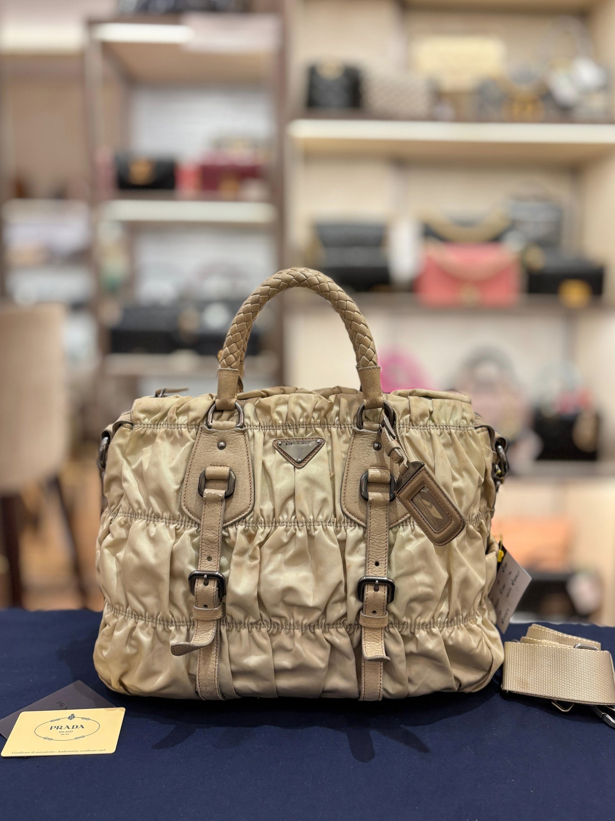 Prada Gaufree Ivory