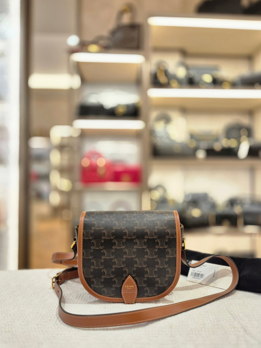 Celine Folco Triomph Tan