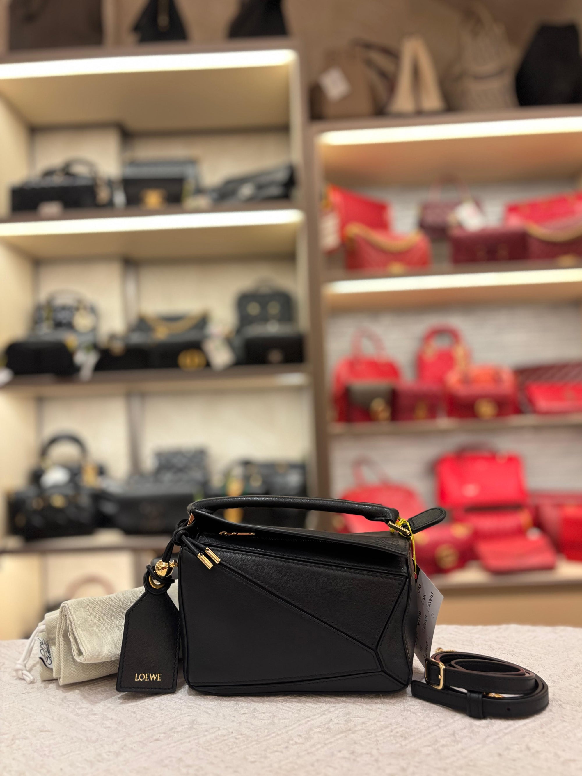 Loewe Mini Puzzle Featherlight Black