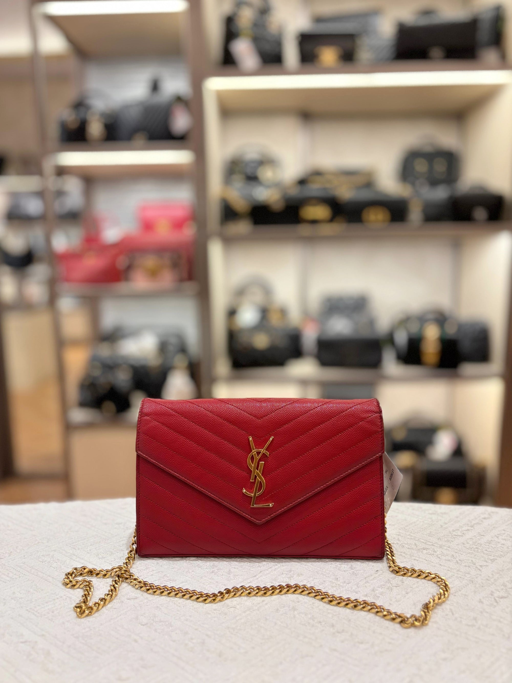Saint Laurent Wallet On Chain 22