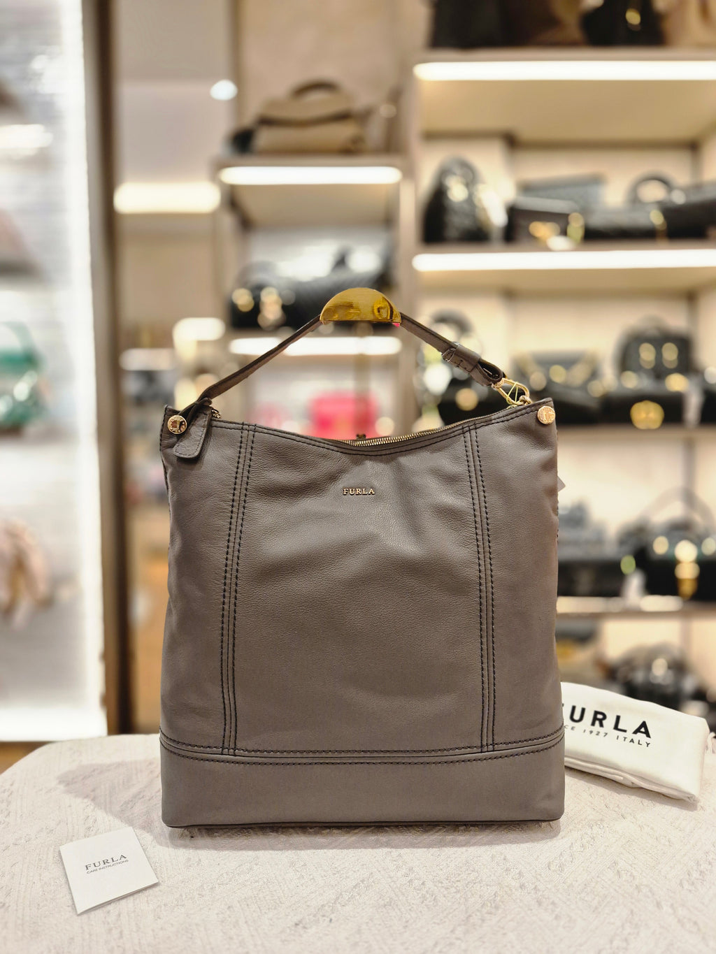 Furla Hobo Grey