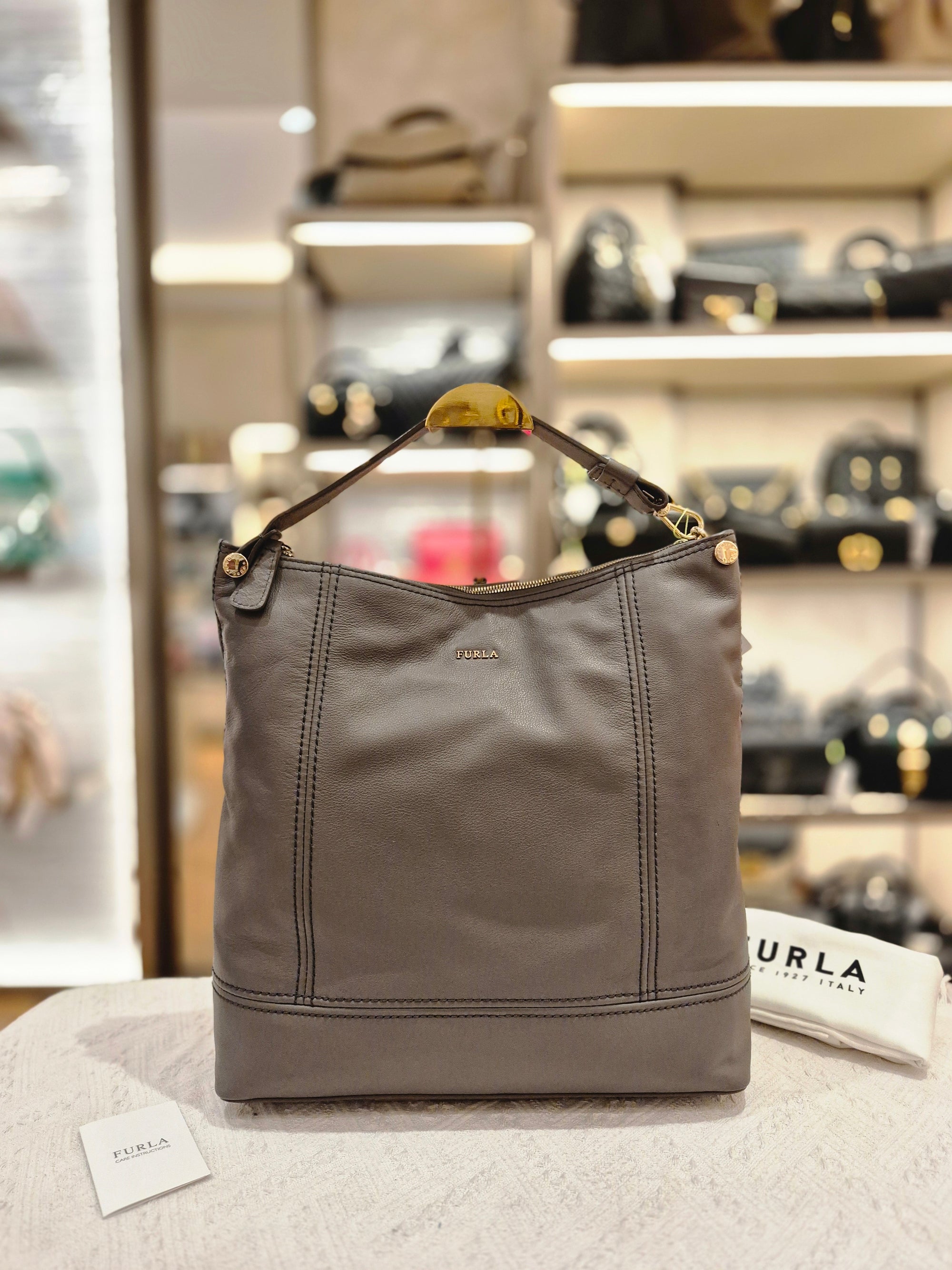 Furla Hobo Grey