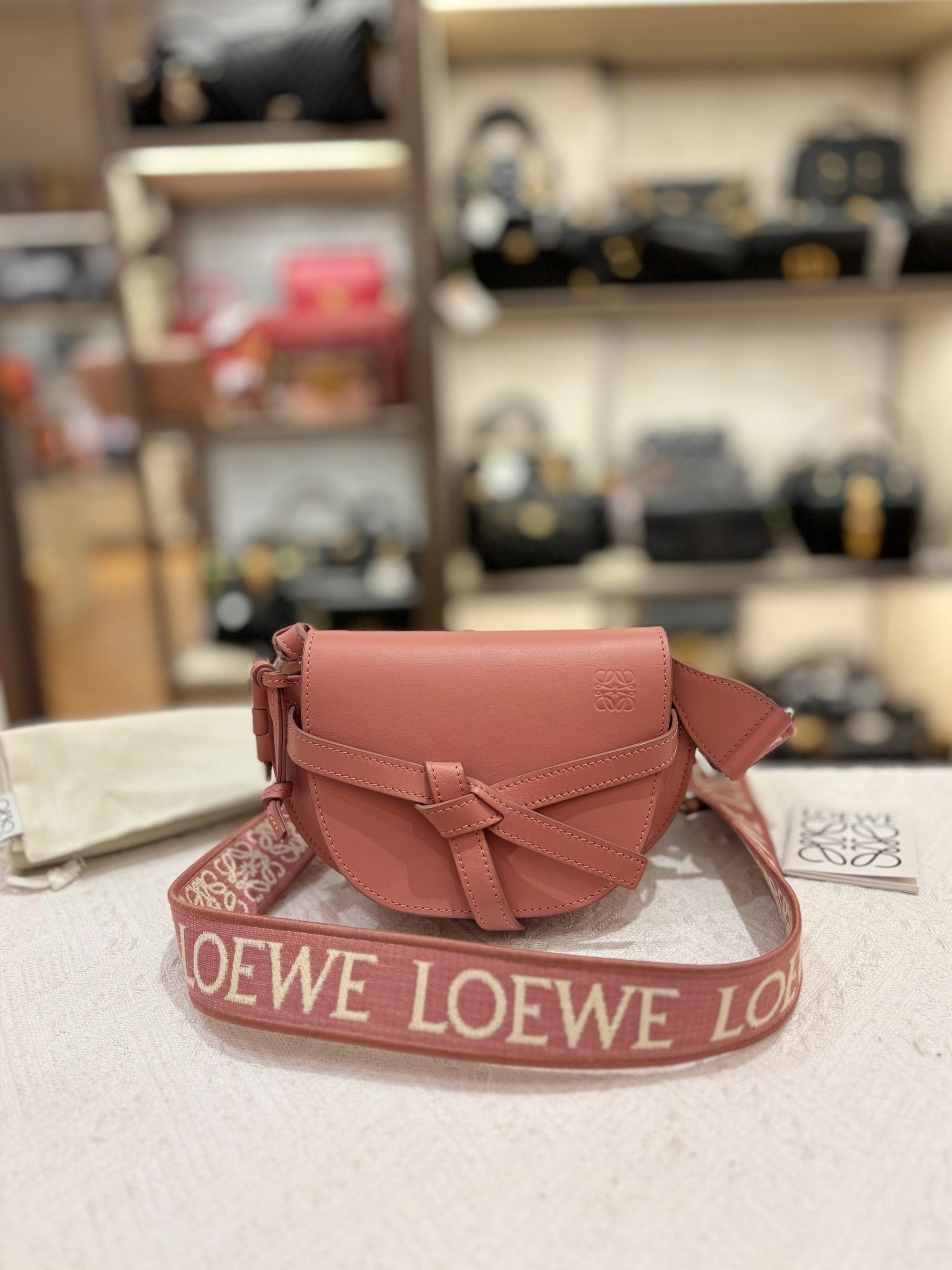 Loewe Mini Gate Plumrose
