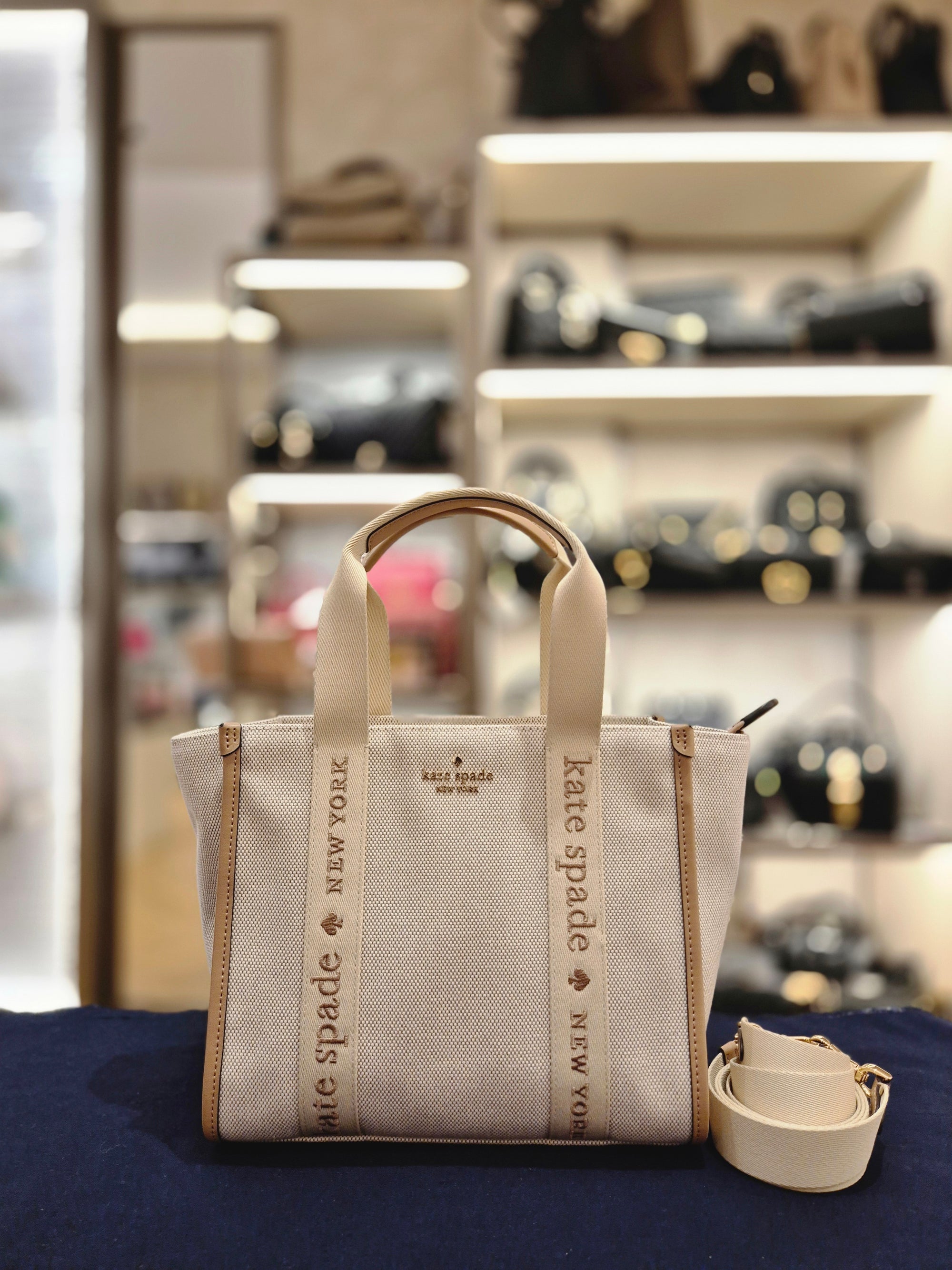 Kate Spade Kip Canvas Tote Light Fawn