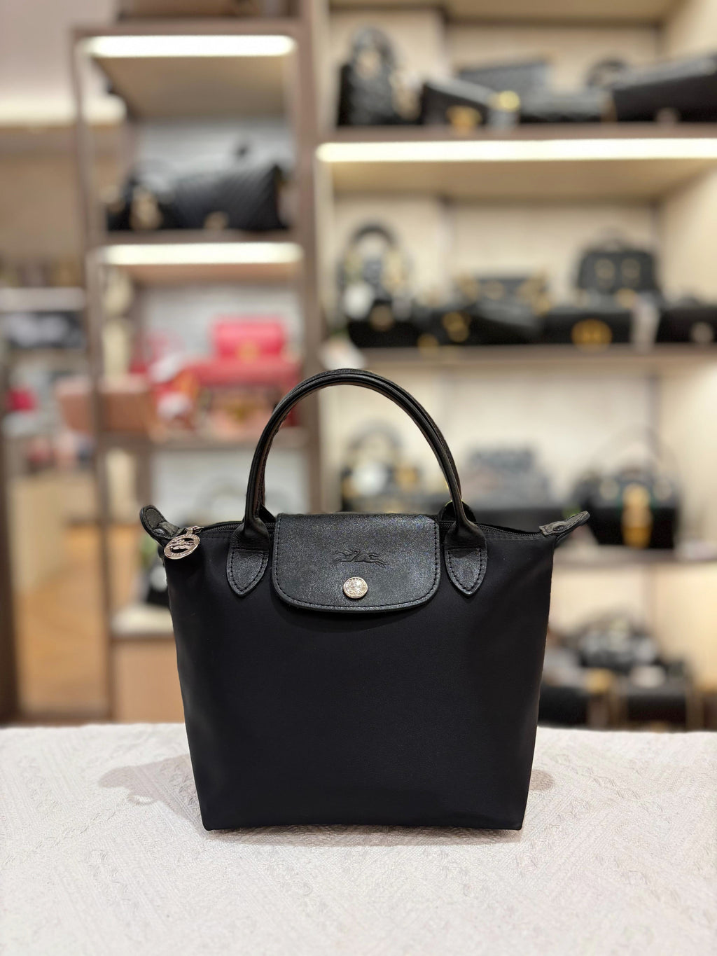 Longchamp Le Pliage Small Tote Black