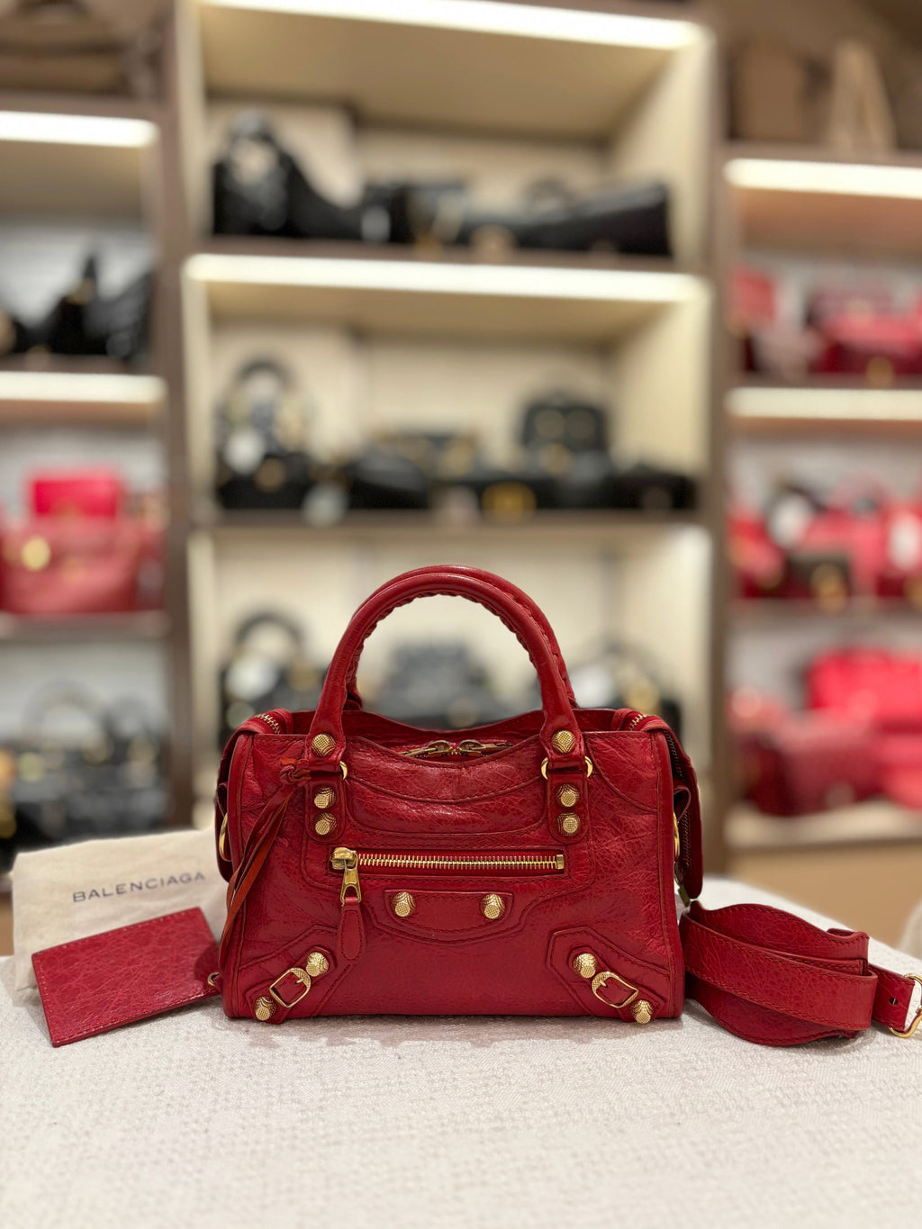 Balenciaga Mini City Giant Red