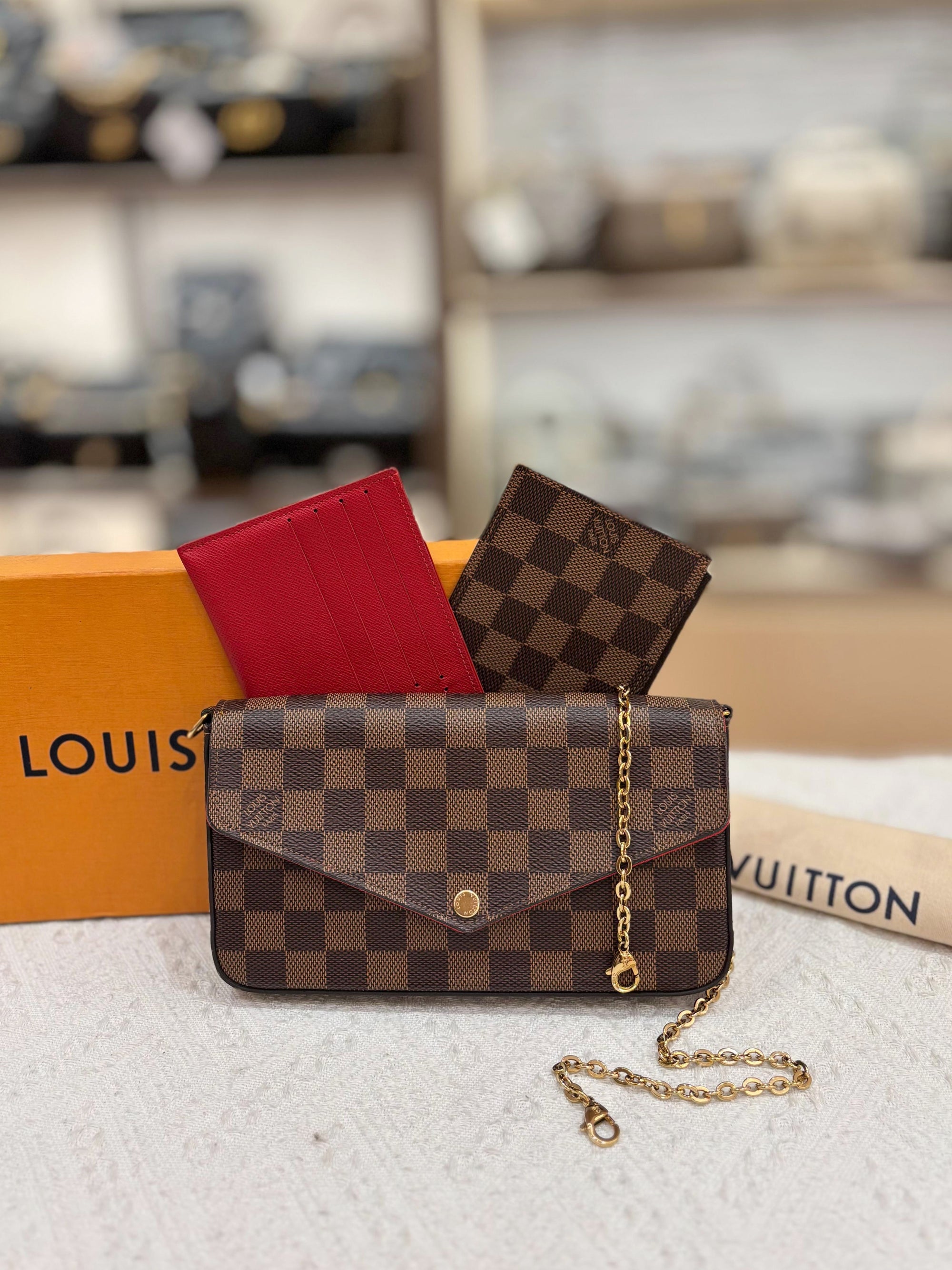 Louis Vuitton Felicie Pochette Damier