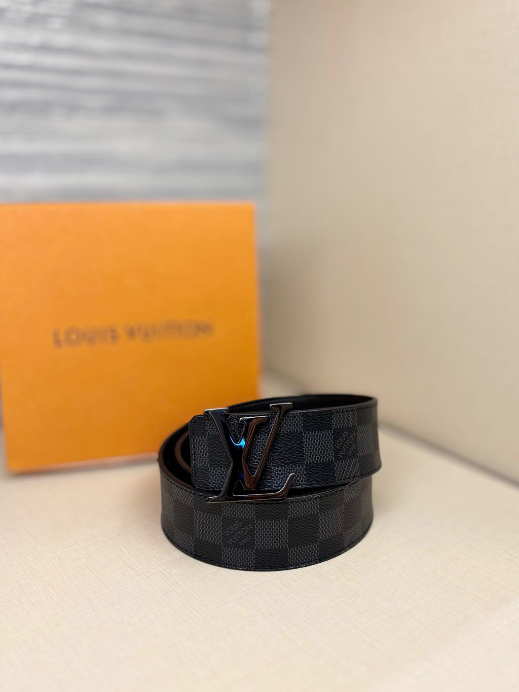 Louis Vuitton Belt Reversible Damier Graphite