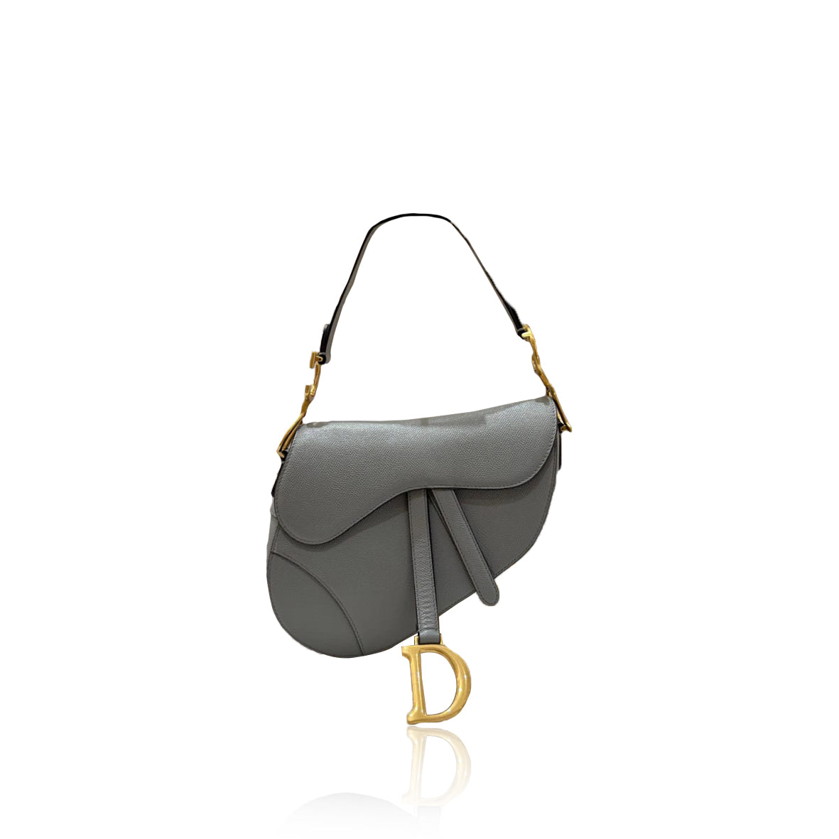 Dior Saddle Medium Grey