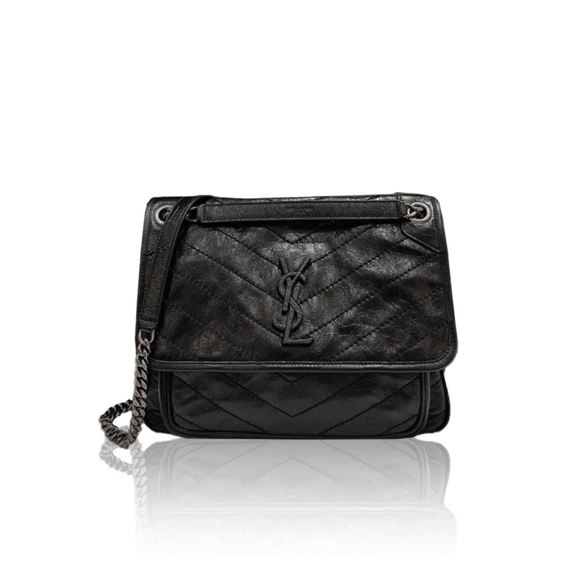 YSL Niki Medium Black RHW