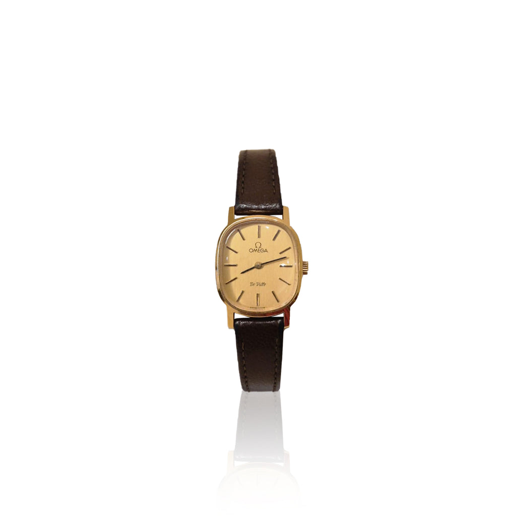 Omega De Ville Oval Leather Strap