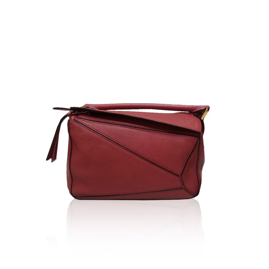 Loewe Puzzle Small Grain Red