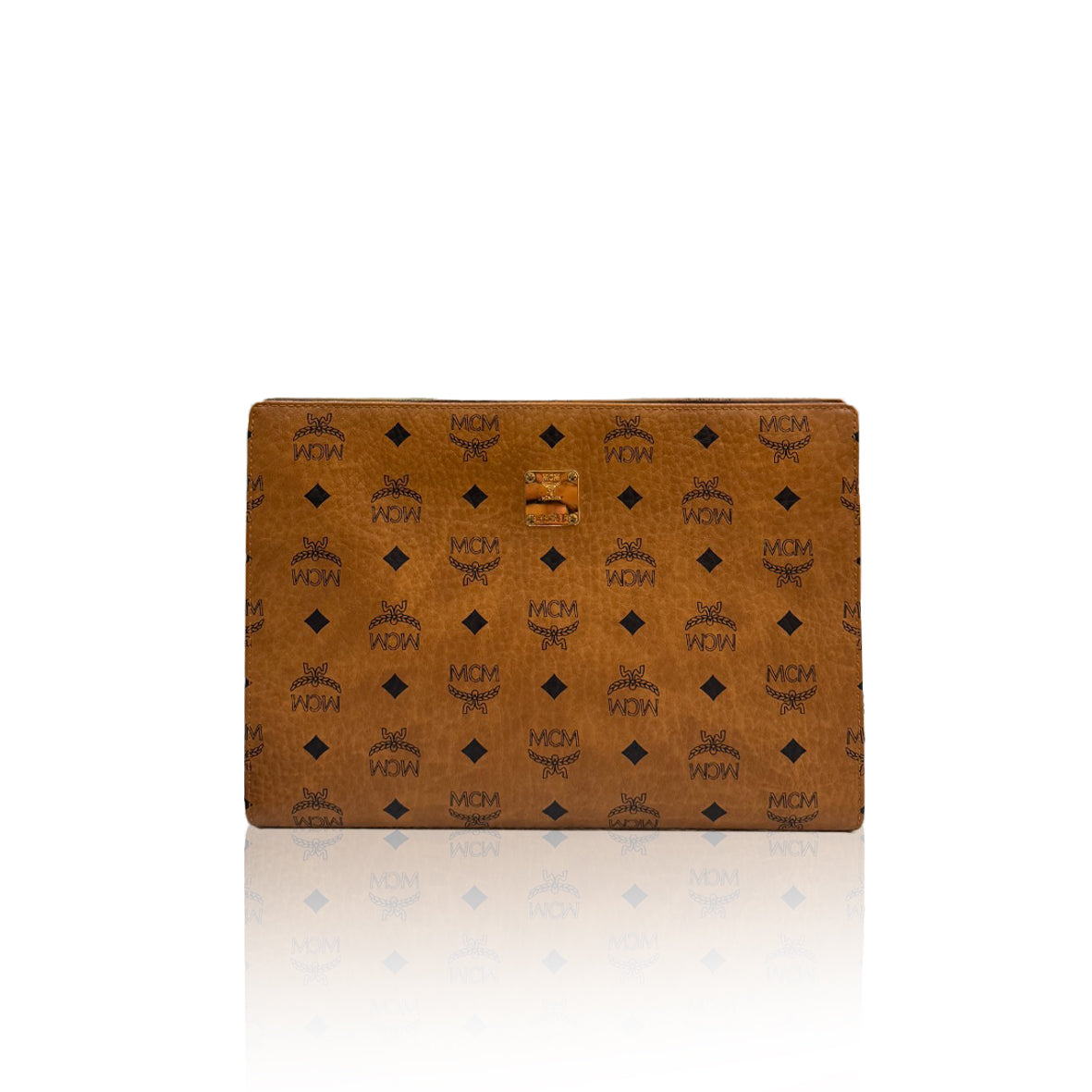 MCM Clutch Cognac
