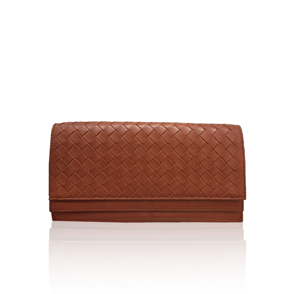 Bottega Veneta Long Wallet Interciato