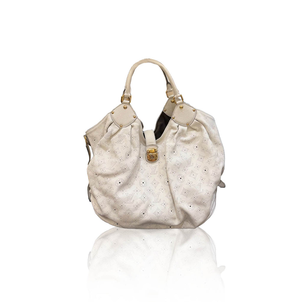 Louis Vuitton Mahina Hobo White