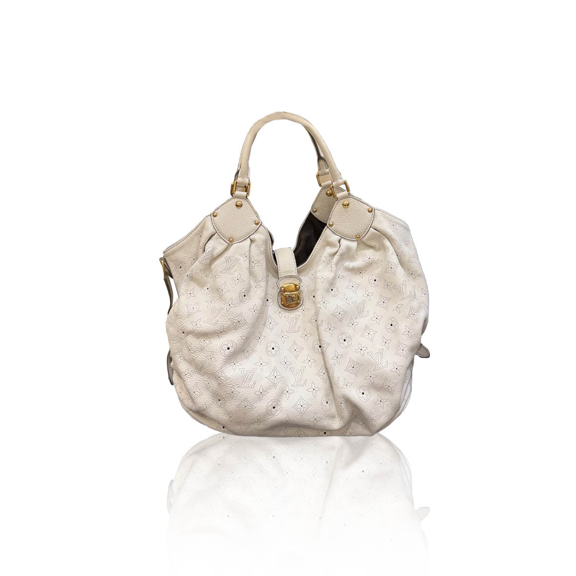 Louis Vuitton Mahina Hobo White