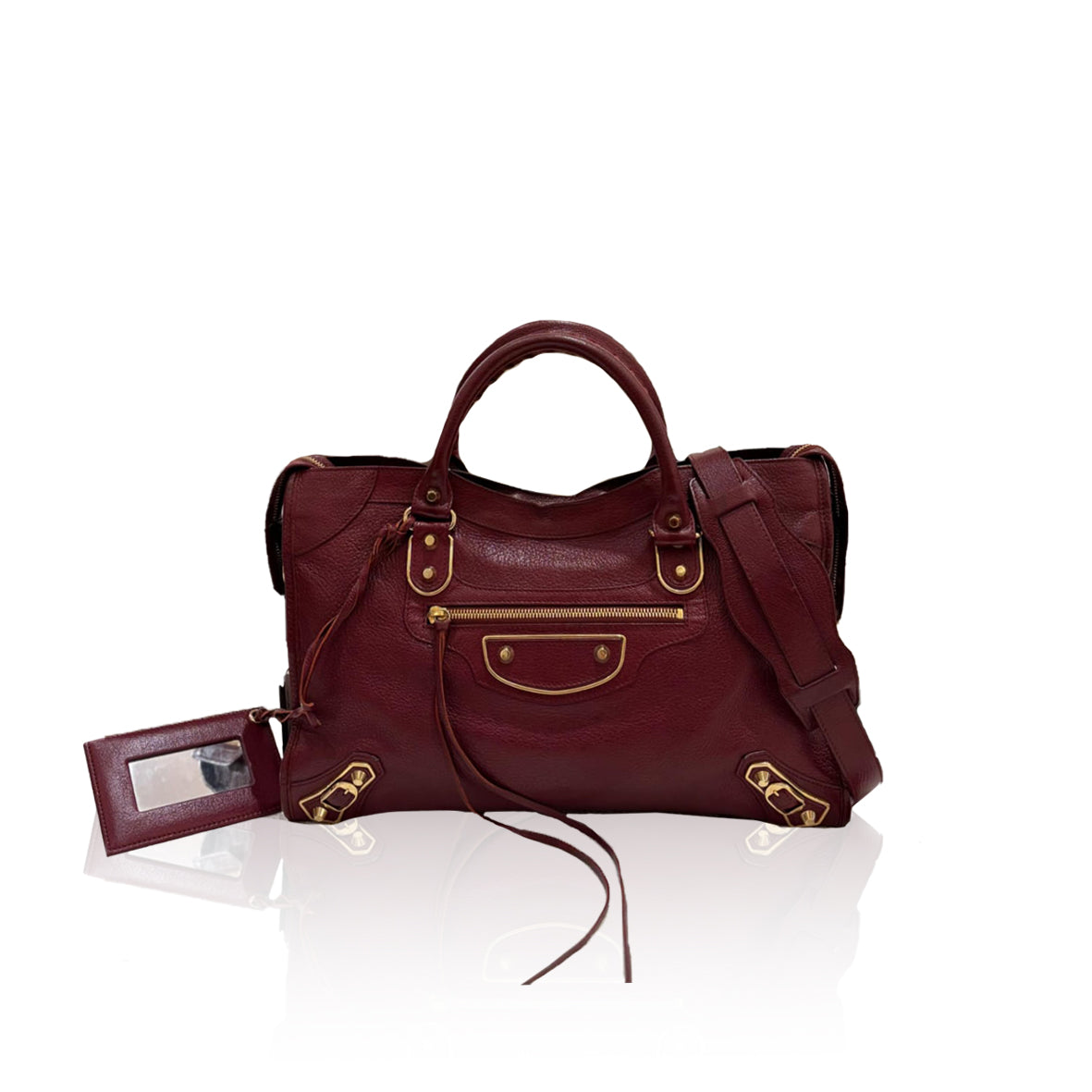 Balenciaga City Reguler Bordeaux