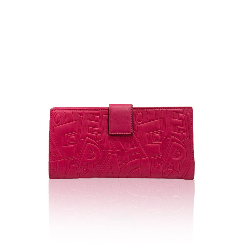 Salvatore Ferragamo Long Wallet Embossed