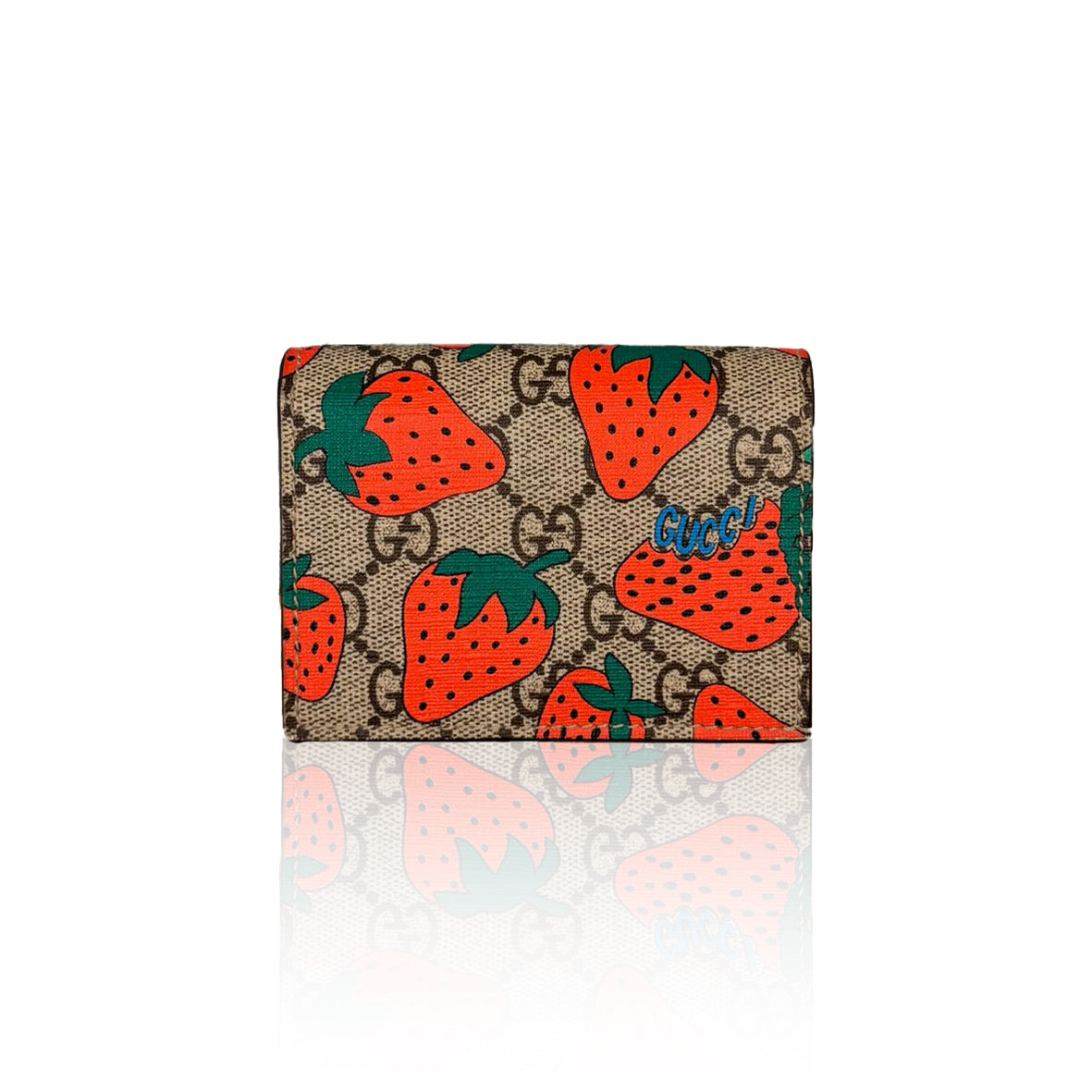 Gucci Compact Wallet Strawberry