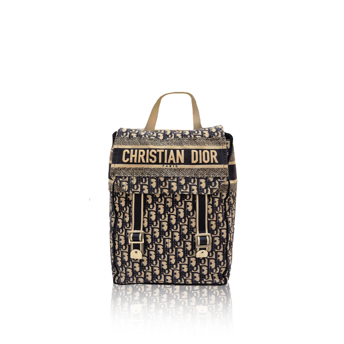 Dior Backpack Oblique Jacquard Navy
