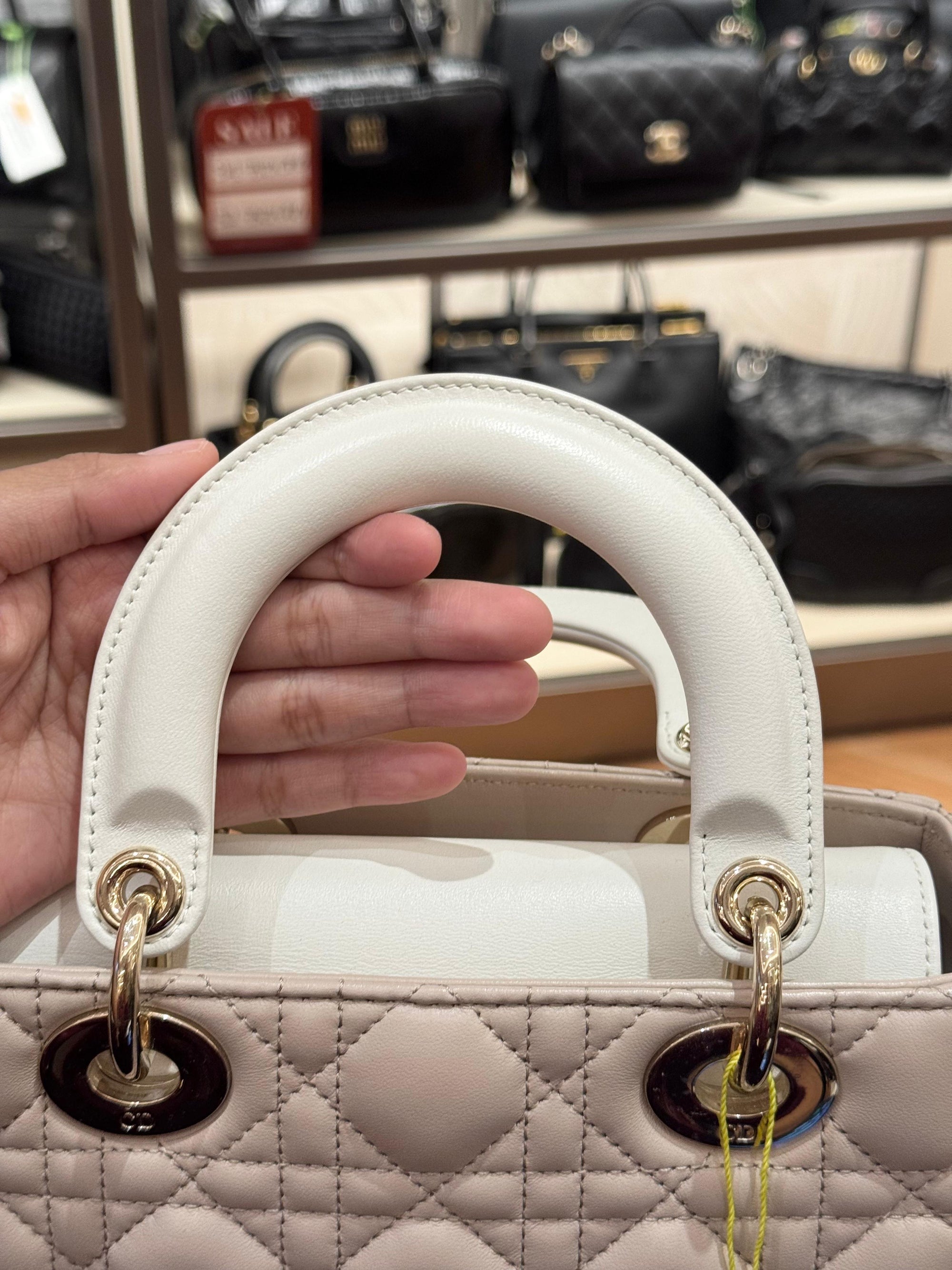 Lady Dior Small Trench Beige Latte