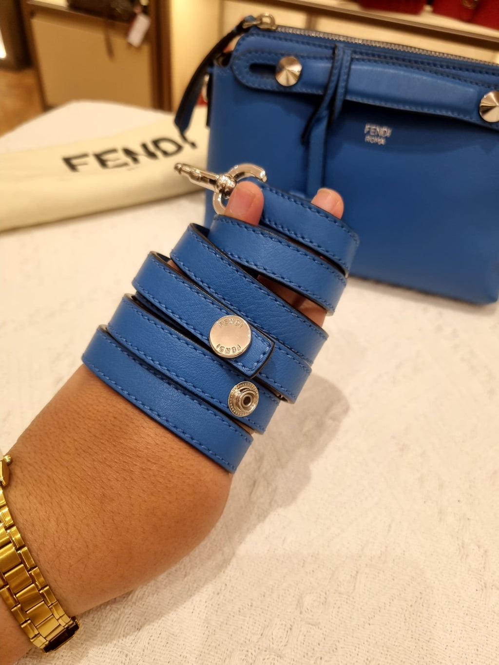 Fendi Mini BTW Blue