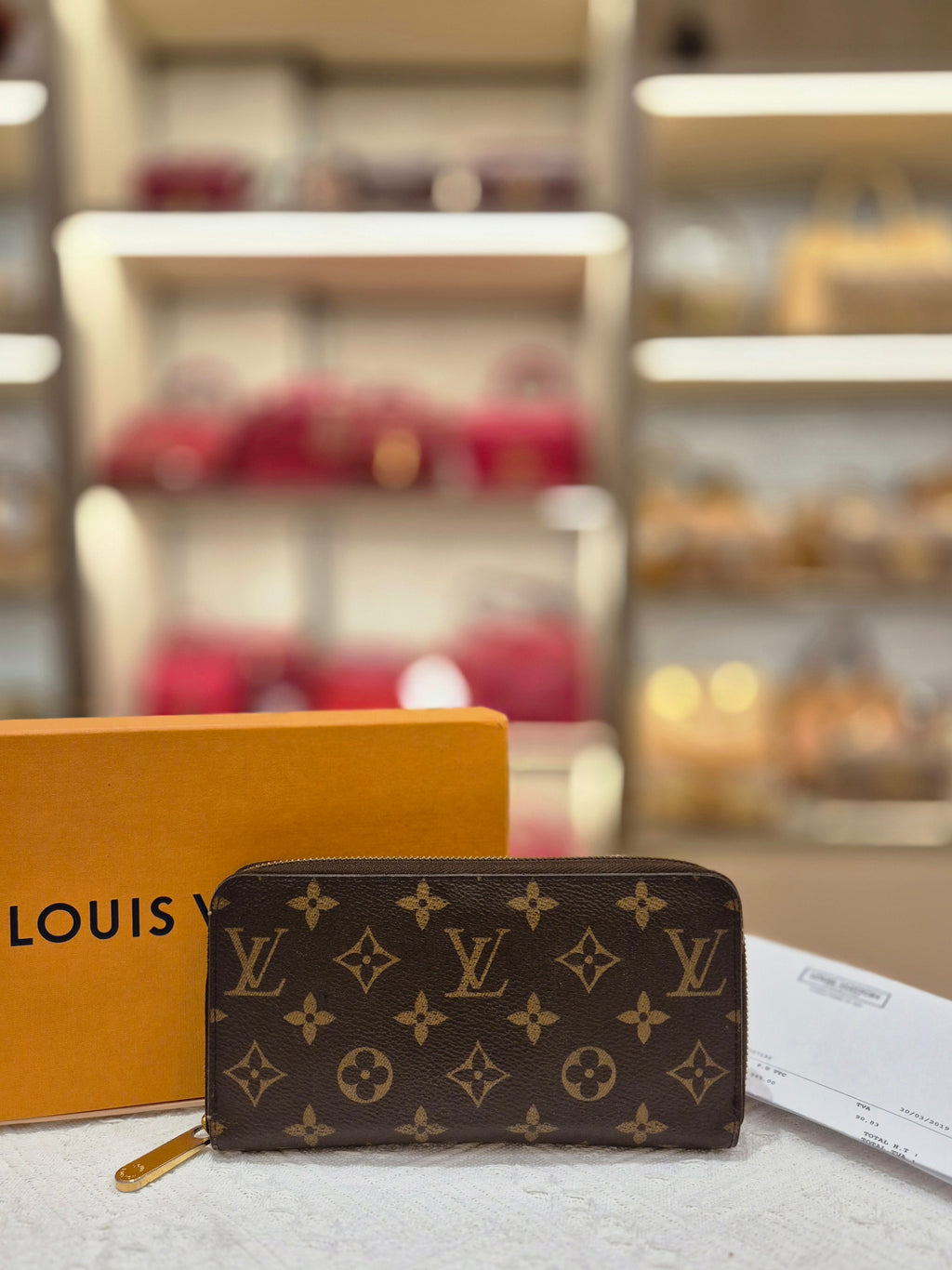 Louis Vuitton Zipper Long Wallet Monogram