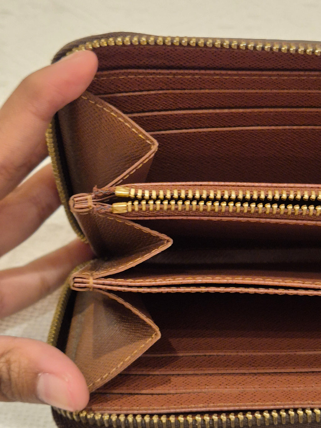 Louis Vuitton Zipper Long Wallet Monogram