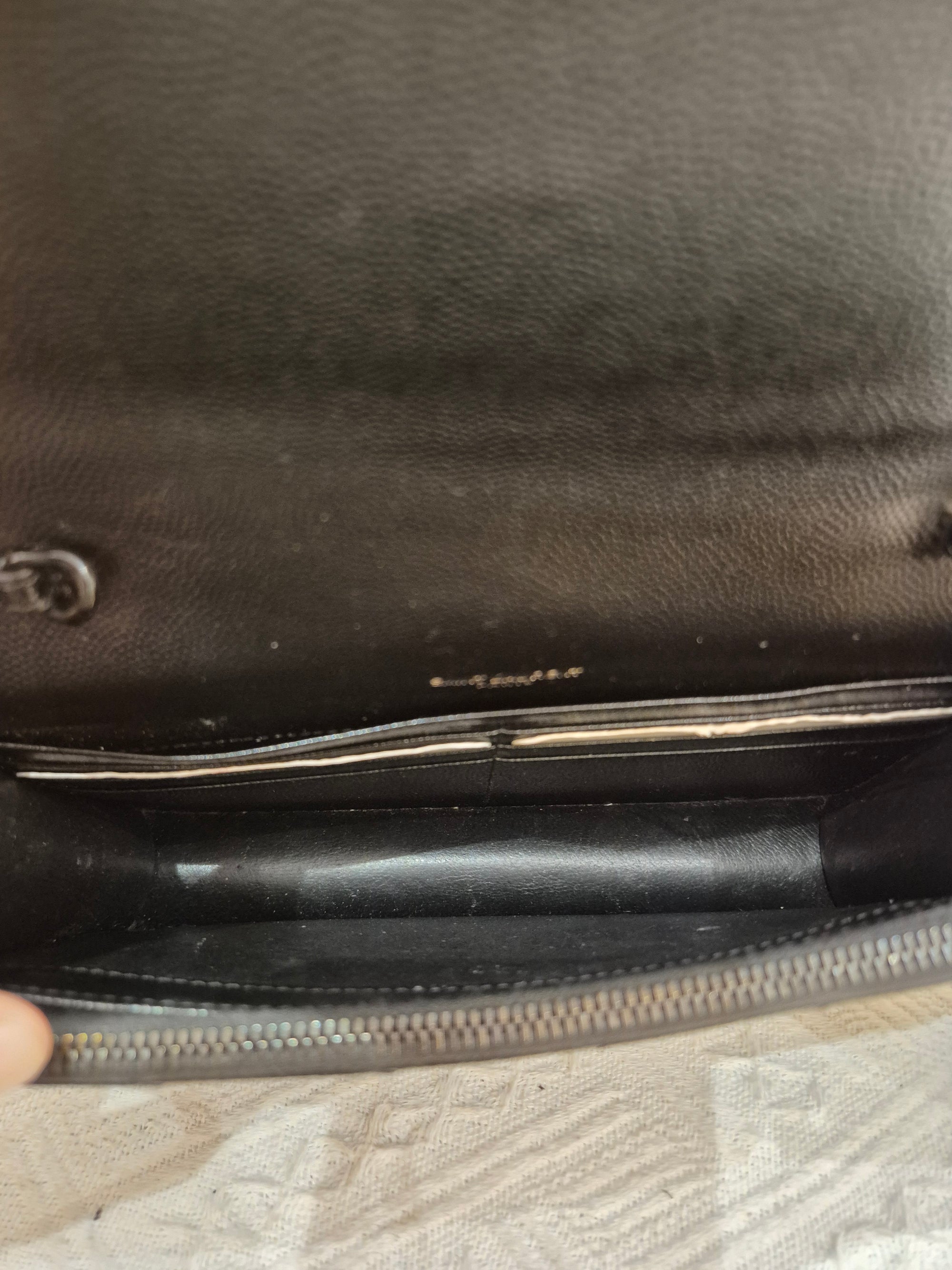 Saint Laurent Envelope Wallet On Chain All Black