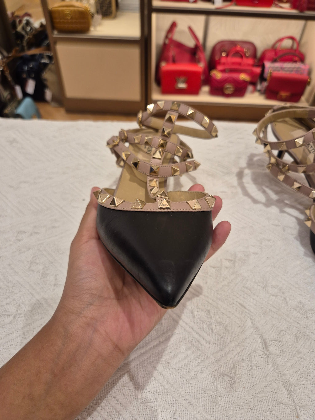 Valentino Heels Studed Black