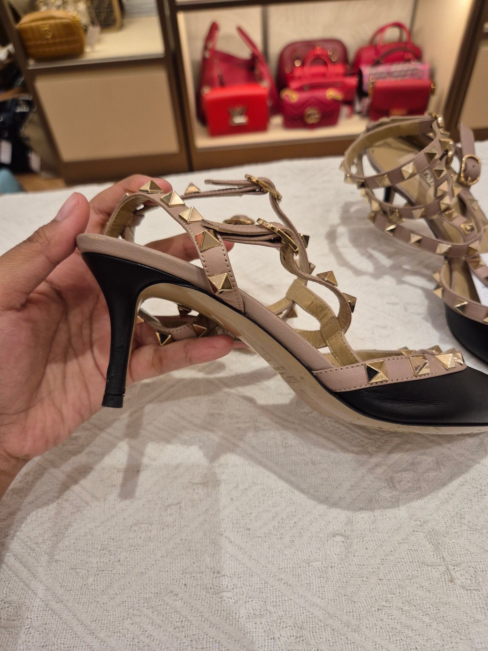 Valentino Heels Studed Black