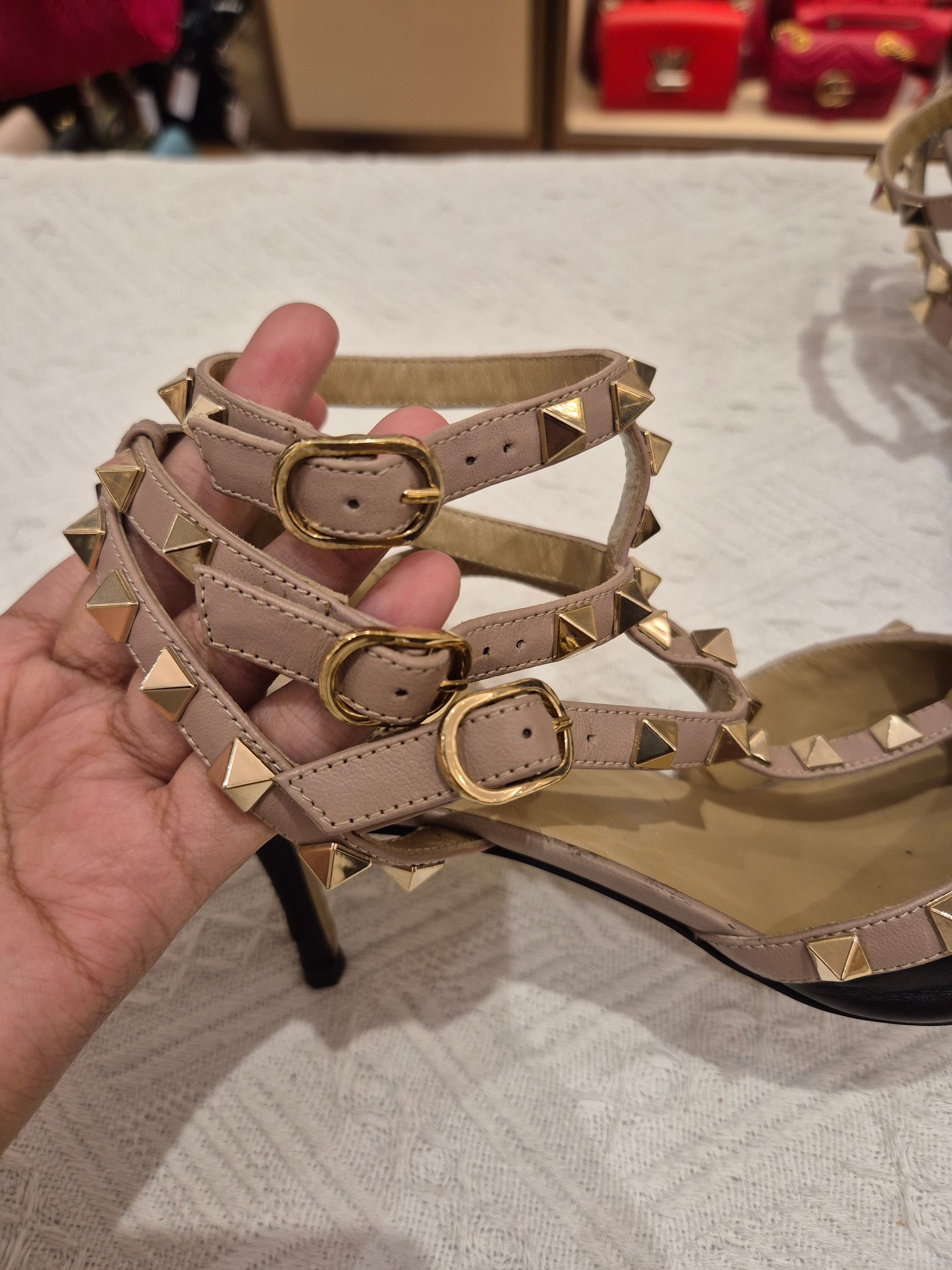 Valentino Heels Studed Black