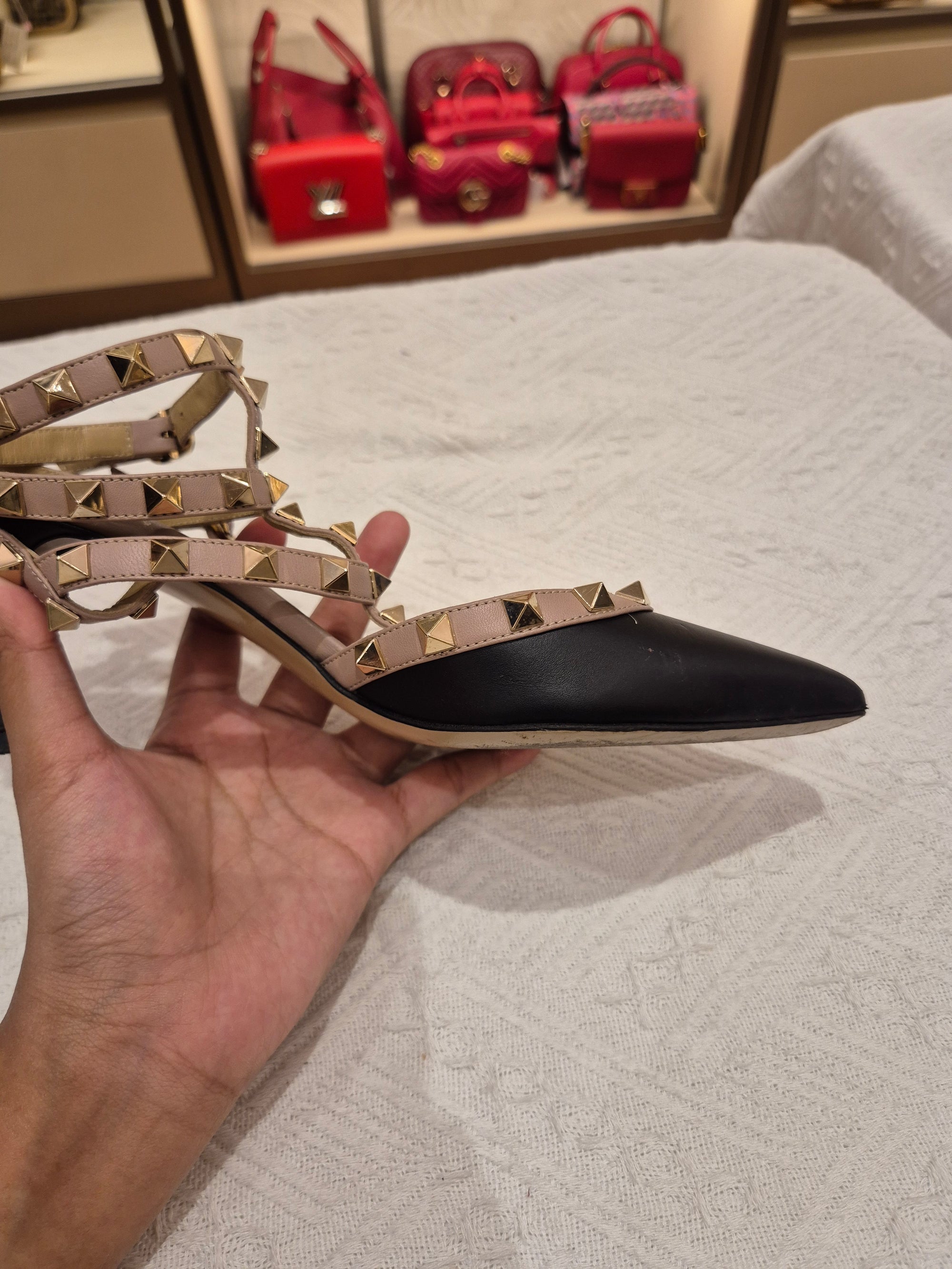 Valentino Heels Studed Black