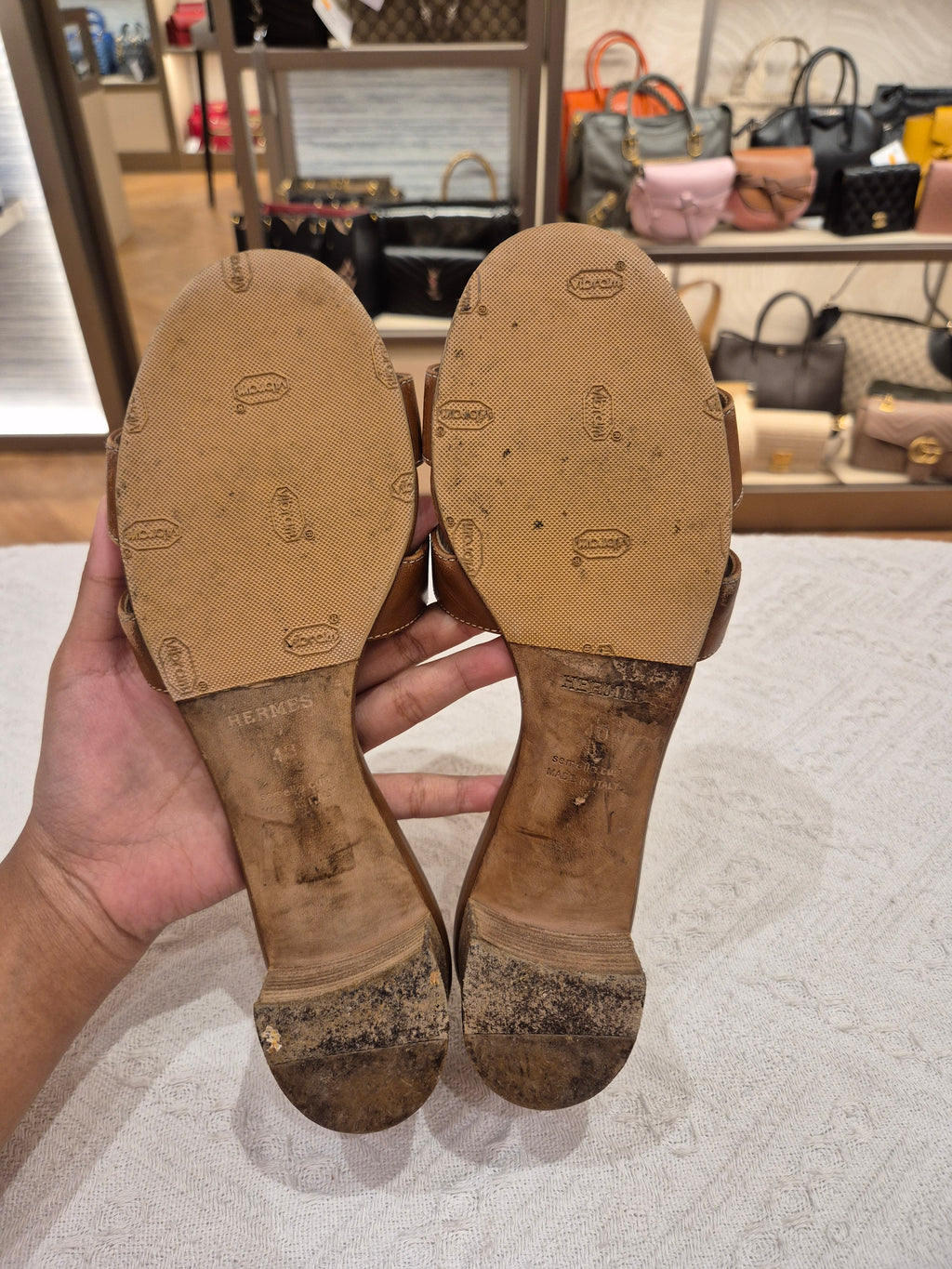 Hermes Oasis Sandals Heels