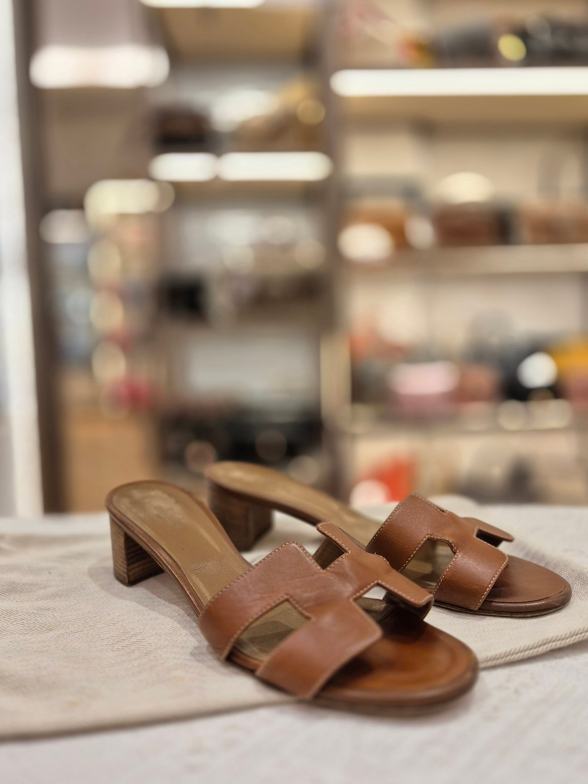 Hermes Oasis Sandals Heels