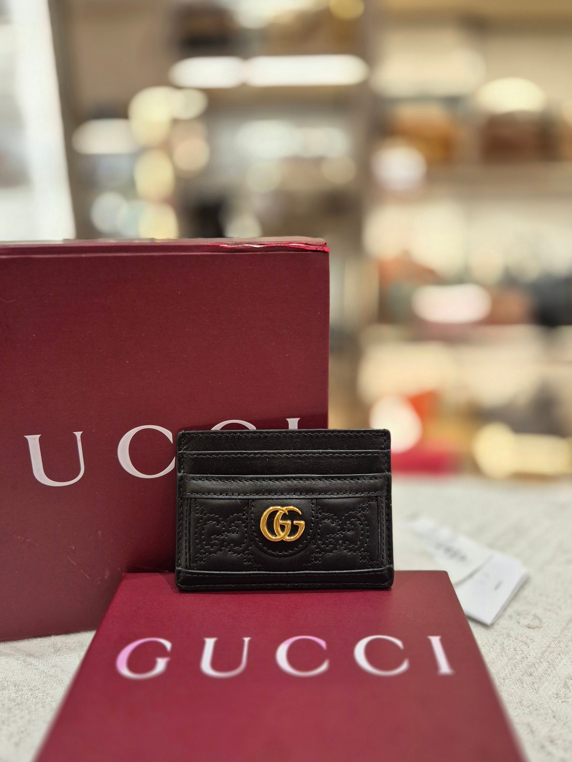 Gucci Card Holder GG Embossed