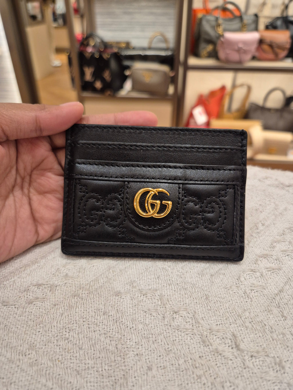 Gucci Card Holder GG Embossed