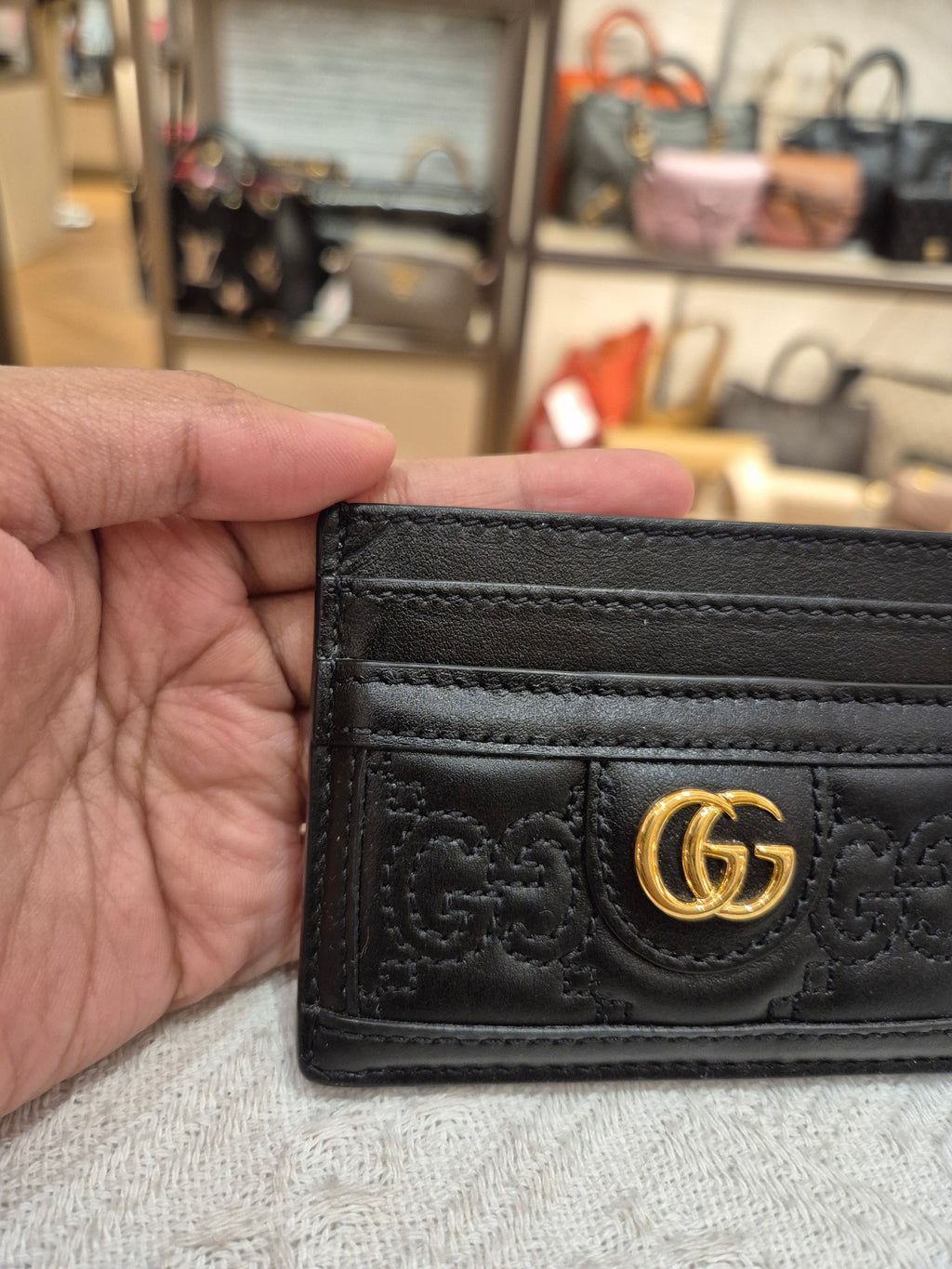 Gucci Card Holder GG Embossed