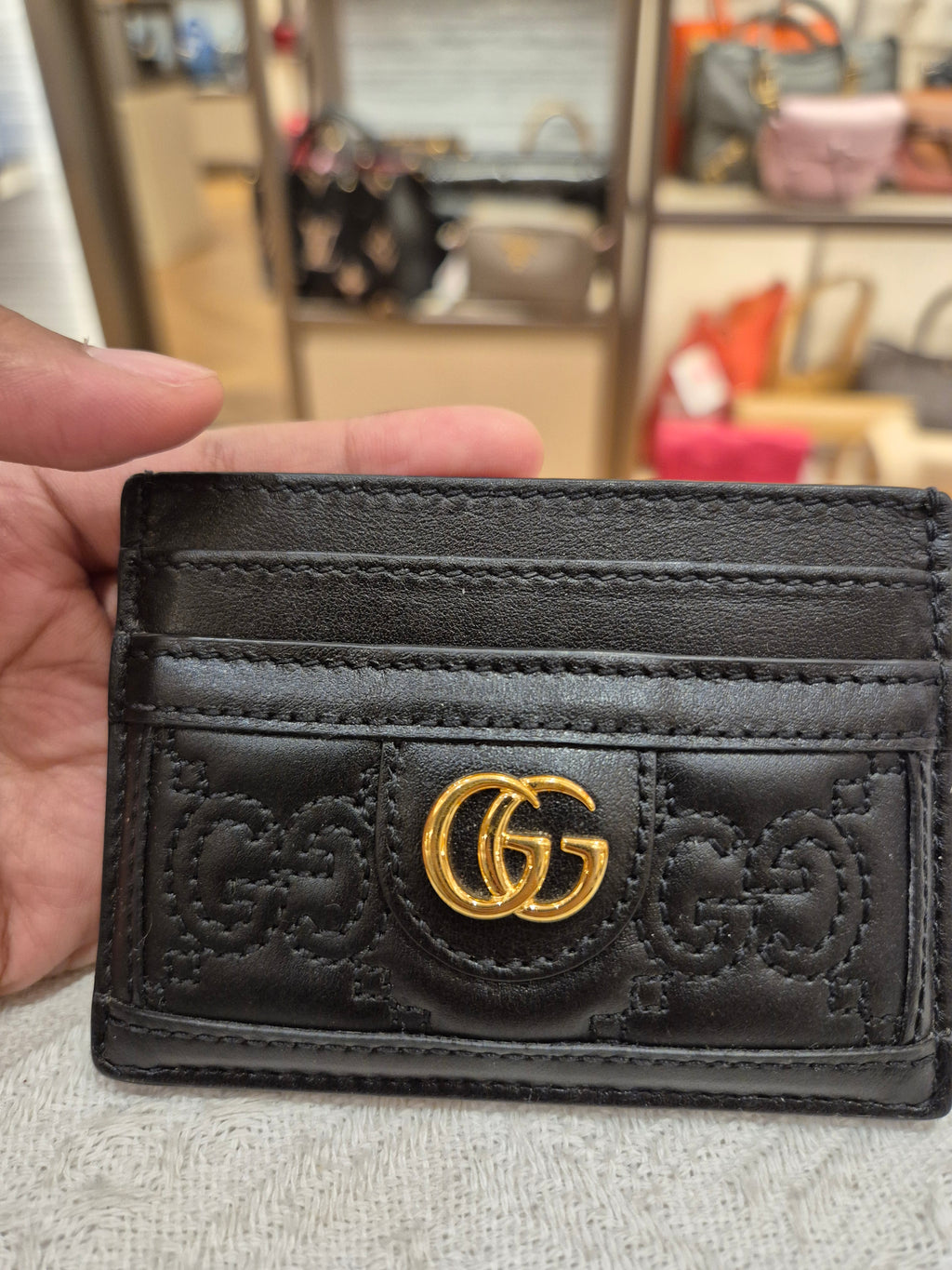 Gucci Card Holder GG Embossed