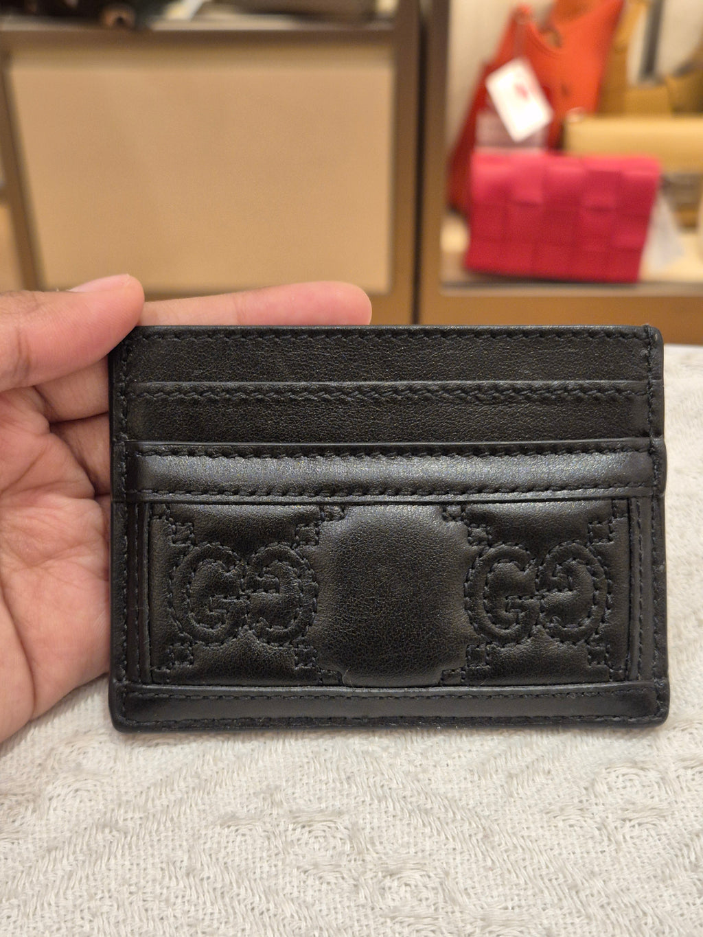 Gucci Card Holder GG Embossed
