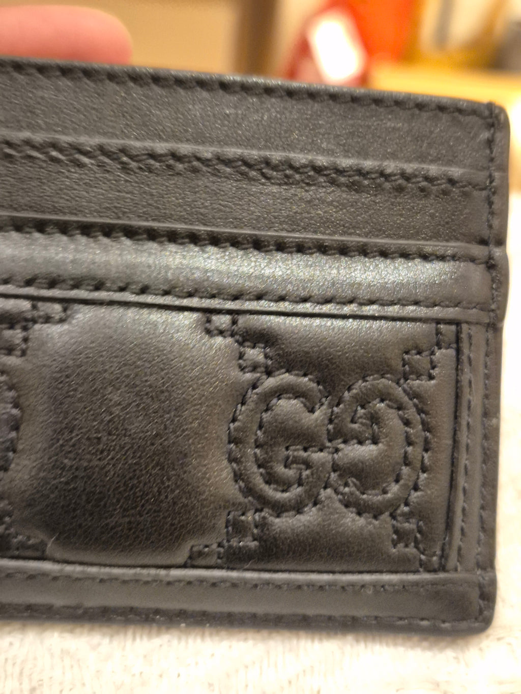 Gucci Card Holder GG Embossed