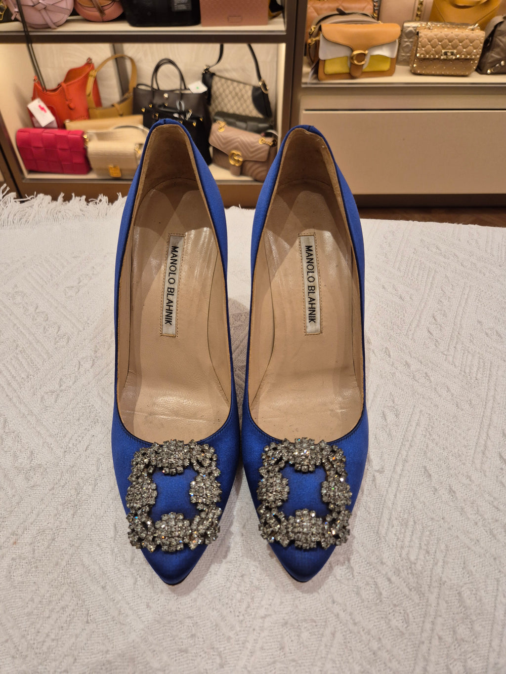 Manolo Blahnik Heels Rhinestone