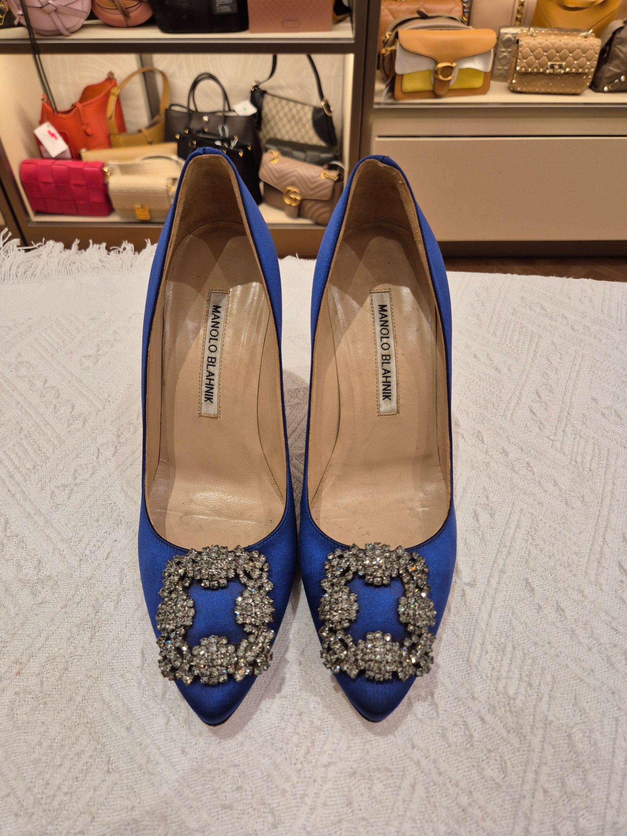 Manolo Blahnik Heels Rhinestone