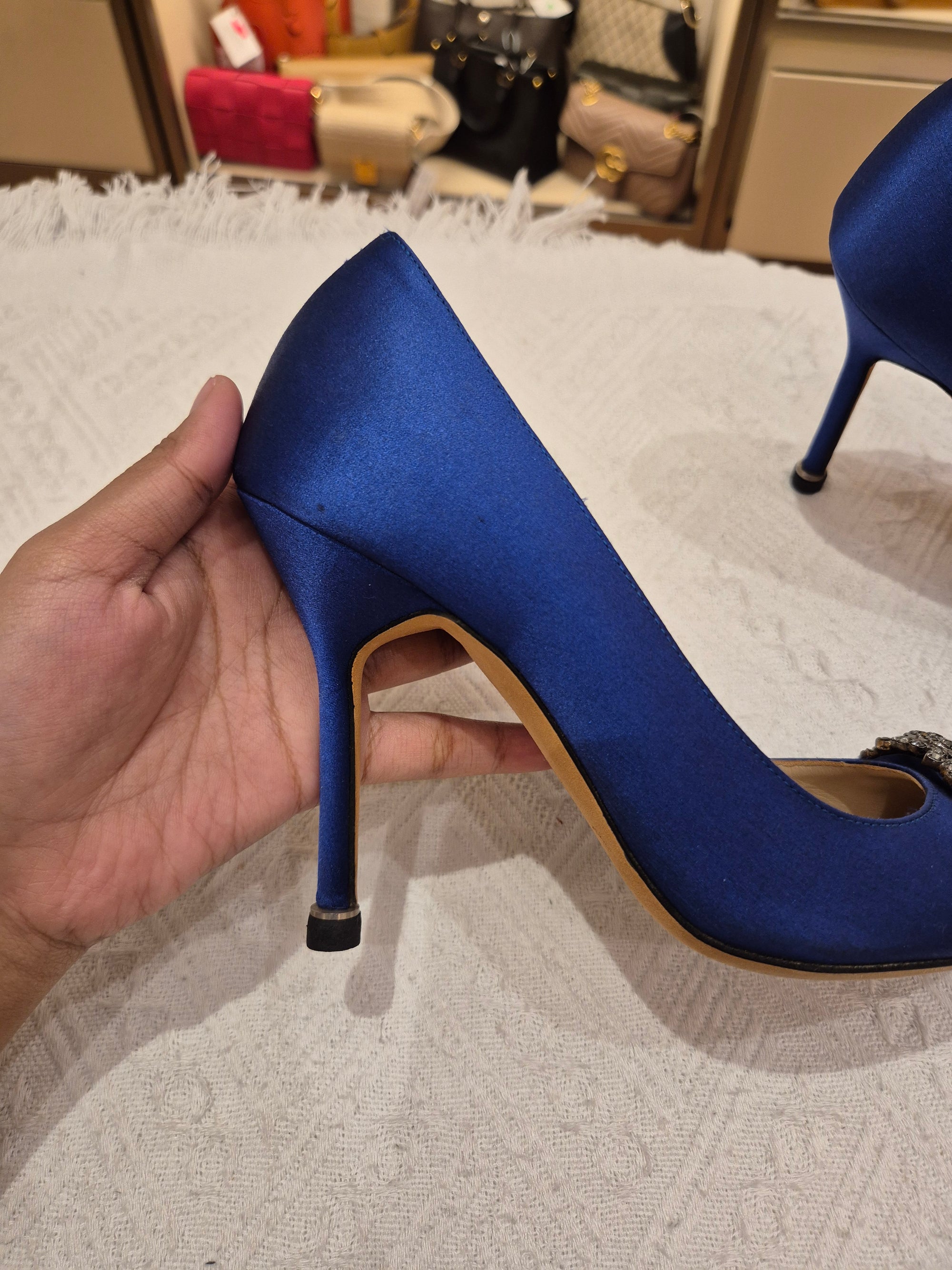 Manolo Blahnik Heels Rhinestone