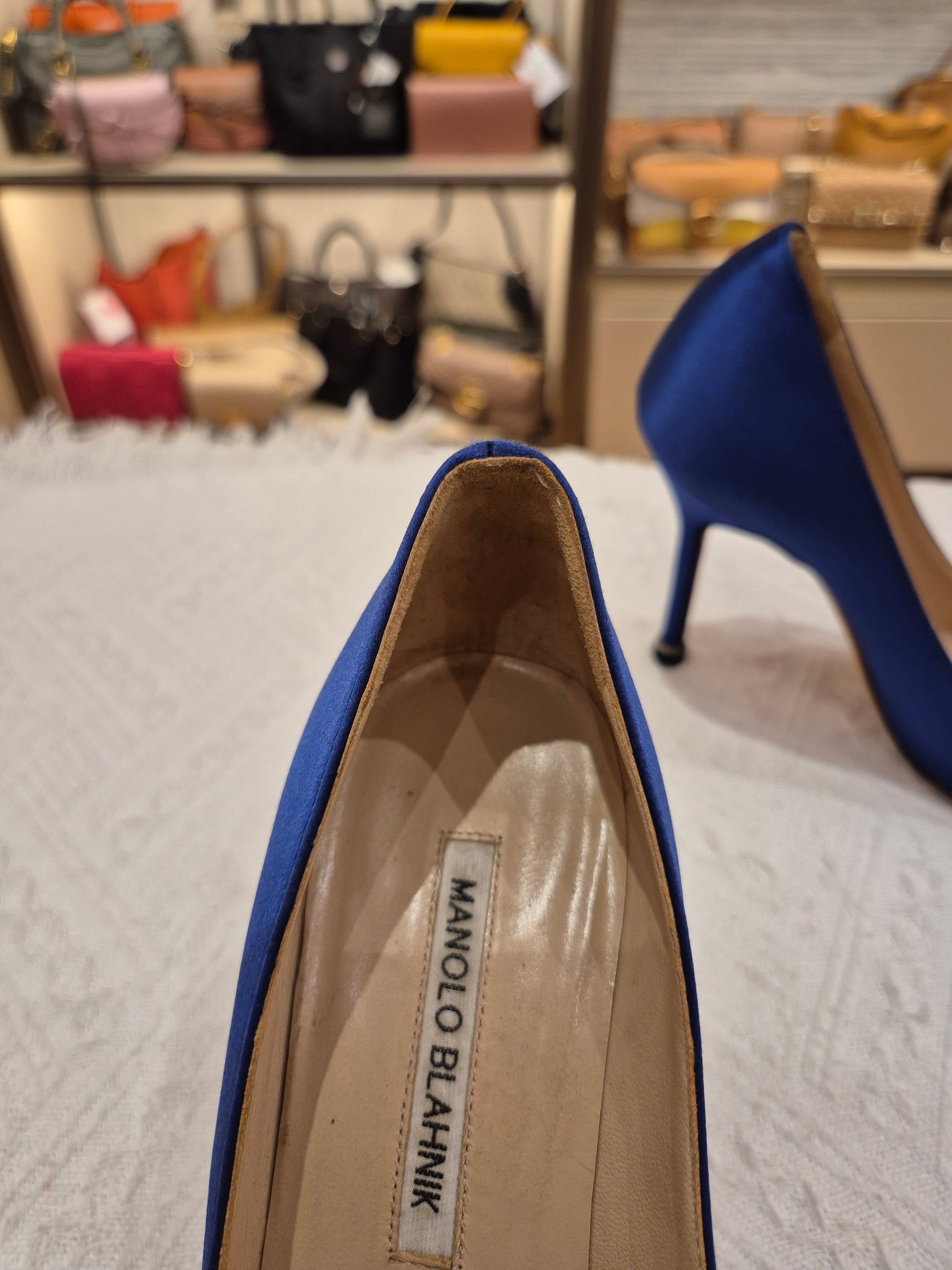 Manolo Blahnik Heels Rhinestone