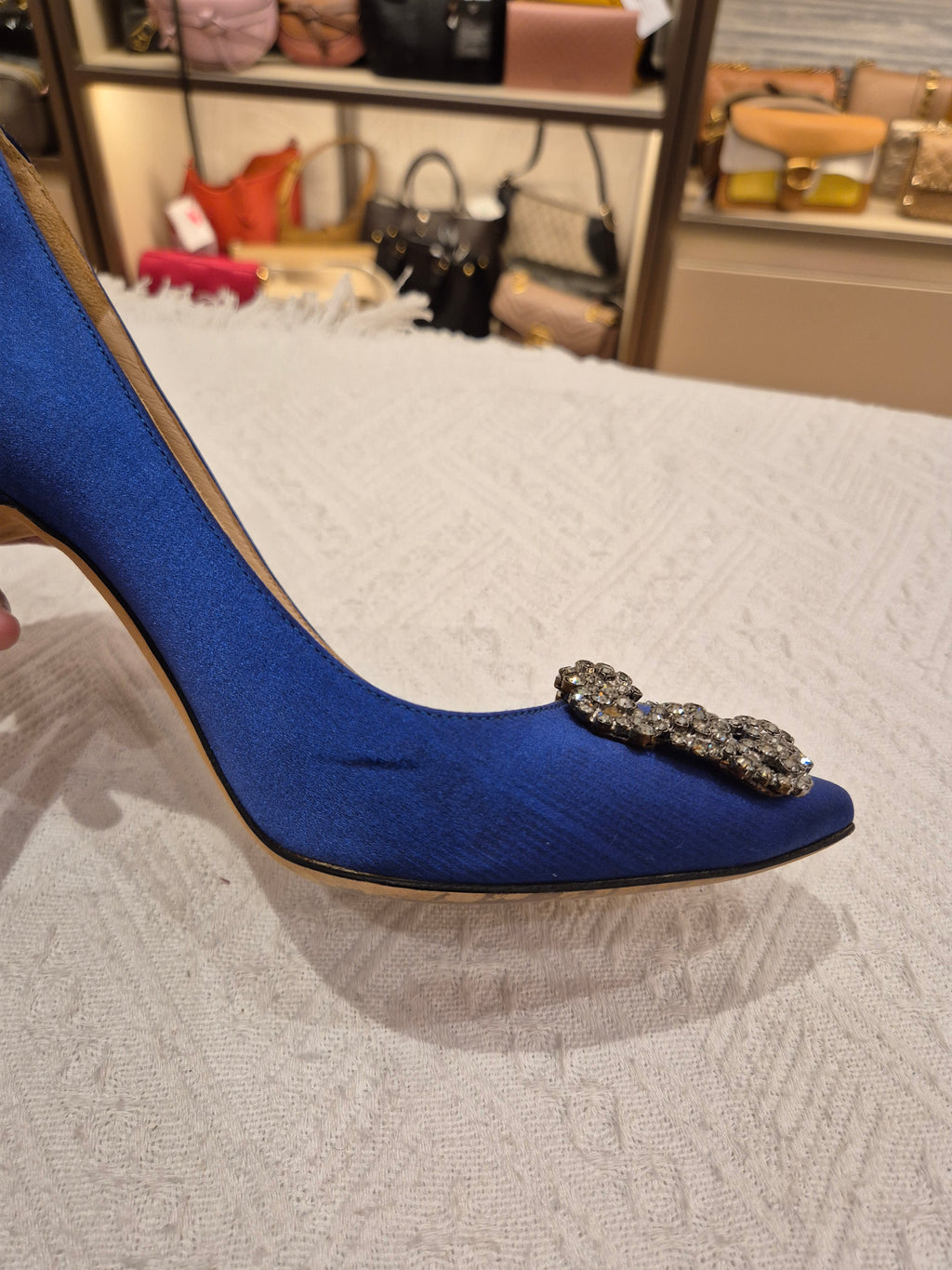 Manolo Blahnik Heels Rhinestone