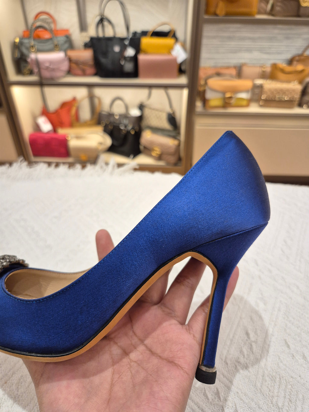 Manolo Blahnik Heels Rhinestone