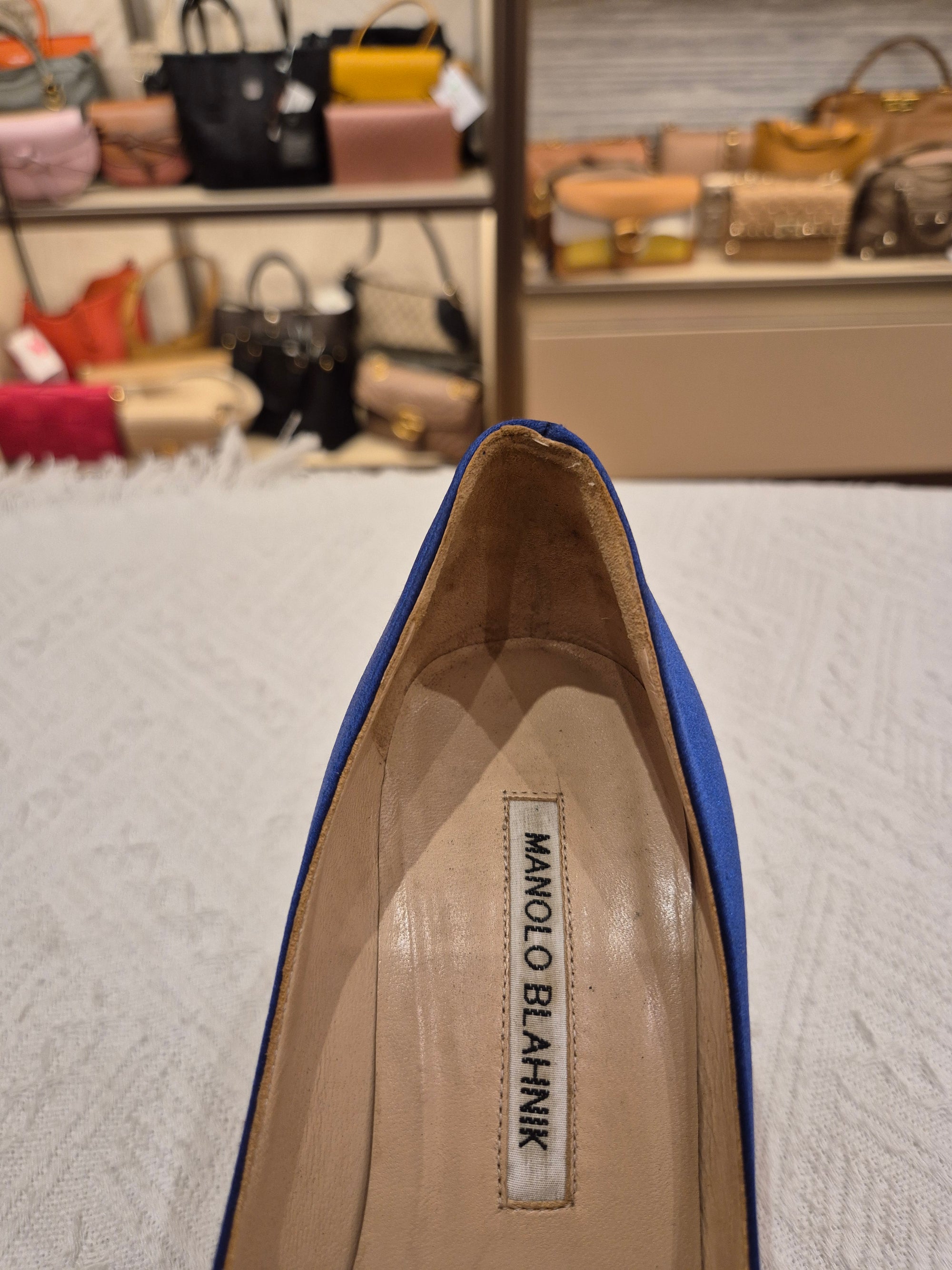 Manolo Blahnik Heels Rhinestone